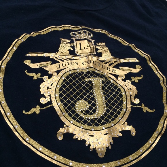 Juicy Couture Navy Gold Tee
