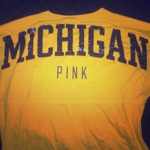 Victoria's Secret Sequin MICHIGAN Jersey
