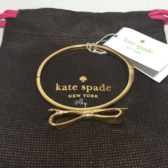 kate spade Jewelry - ❌SOLD❌KATE SPADE LARGE BOW BANGLE - GOLD