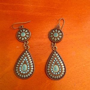Turquoise pendant earrings!