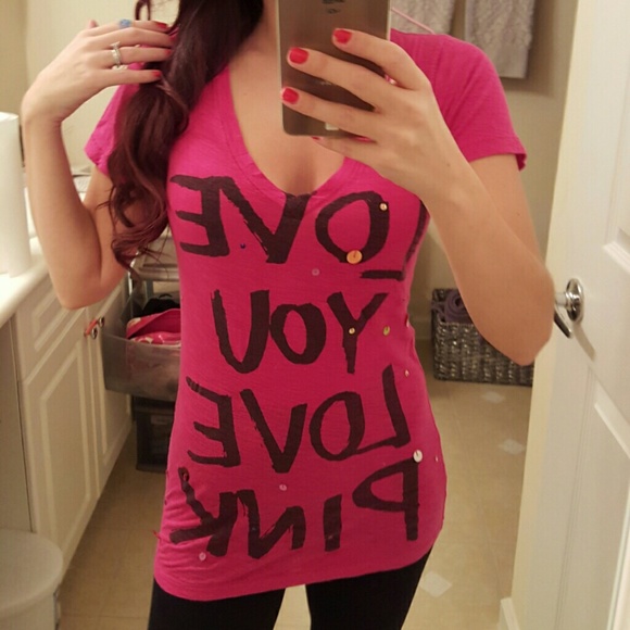 Victoria's Secret Pink the shirt with sequins - Picture 2 of 4