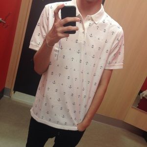 Anchor collared shirt