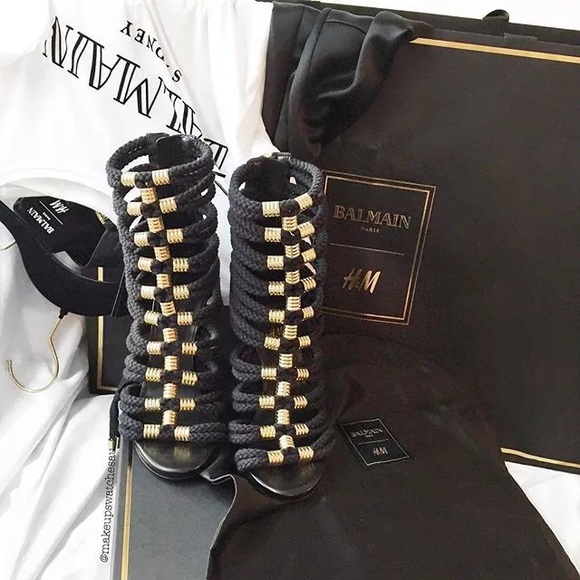 Balmain x h&m shoes