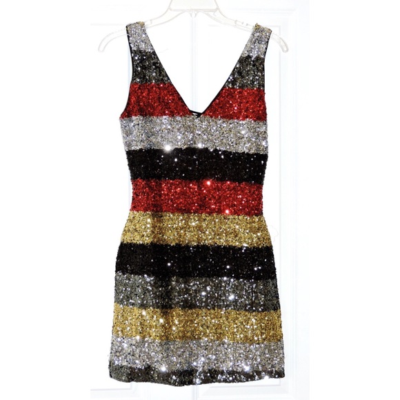 🎉🎊HP 🎊🎉  sequin dress M or L - Picture 2 of 3