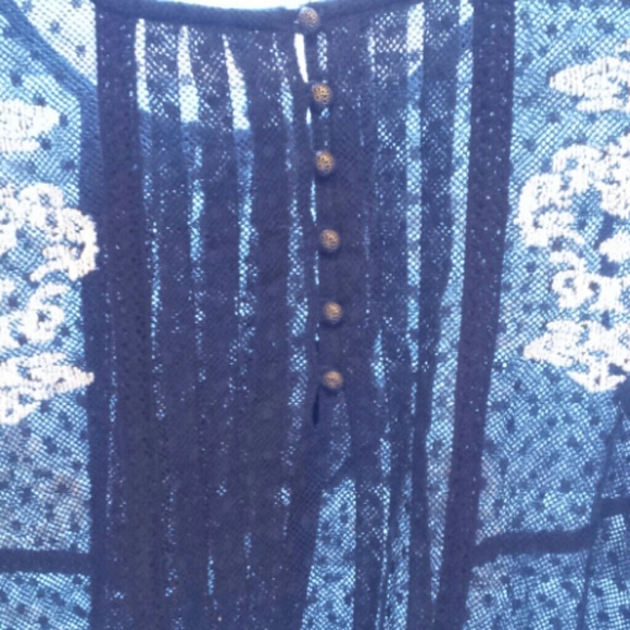 Free People Black embroided tunic - Picture 3 of 3