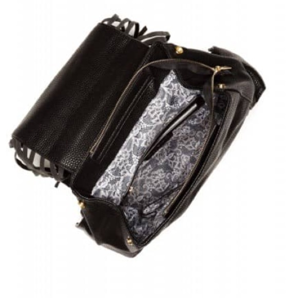 Urban Outfitters Pink Haley Fringe Black Backpack main image 3