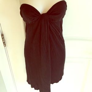 Free people strapless wrap around dress