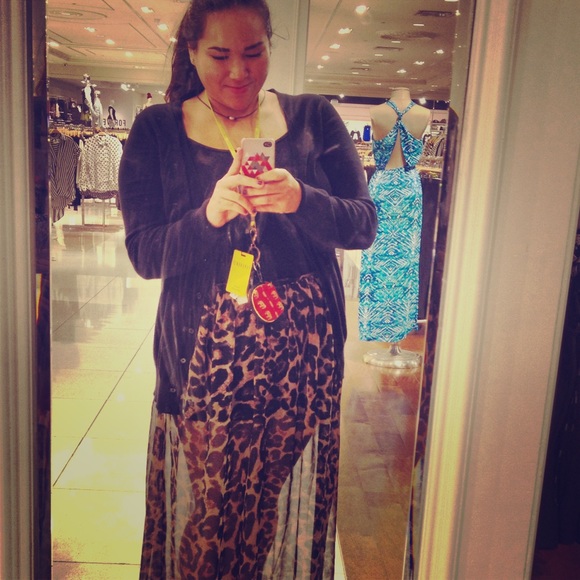 Forever 21 Dresses & Skirts - ❗️SOLD❗️Sheer Leopard Skirt