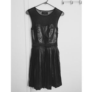 Guess Black Leather Dress