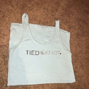 Victoria secret bridal tank top. Tiffany blue