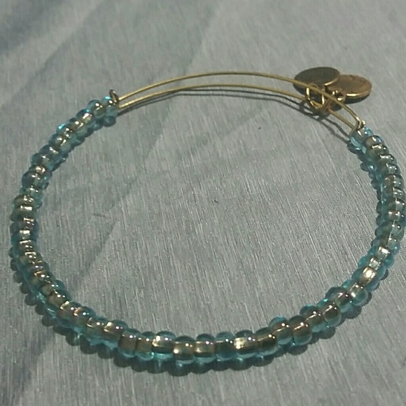 Alex and Ani Jewelry - ⚡SALE Alex & Ani Rock Candy Iridescent Blue Bangle