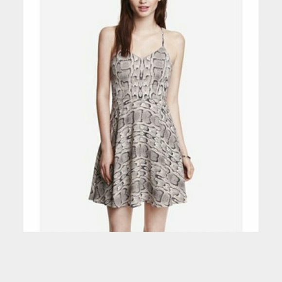 Express snakeskin print dress - Picture 1 of 4