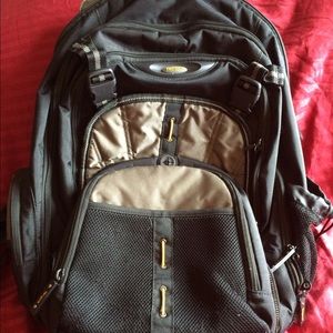Targus backpack with laptop compartment.