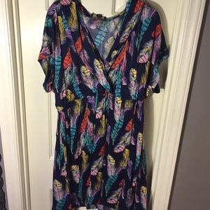 Forever 21 + Feather Print Dress