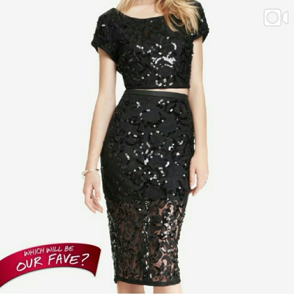 Express sequin dress