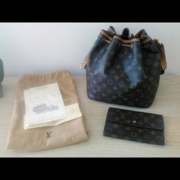 Louis Vuitto Petite Noe bag and wallet