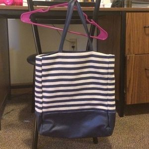 Navy strip bag
