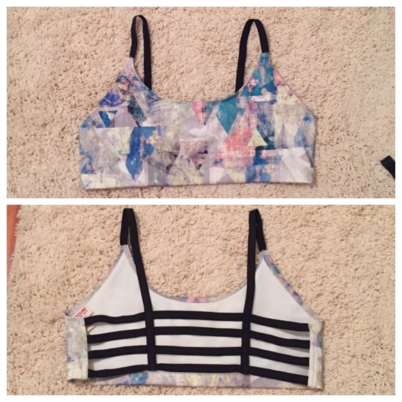 Strappy sports bra