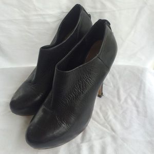 Vince Camuto heeled booties with back zip detail