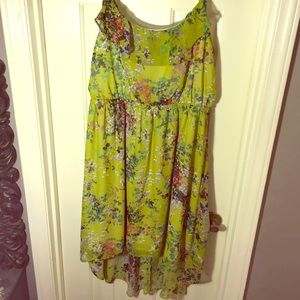 Forever 21 + Green Hi-lo Dress