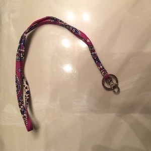 Vera Bradley boysenberry lanyard *retired pattern*