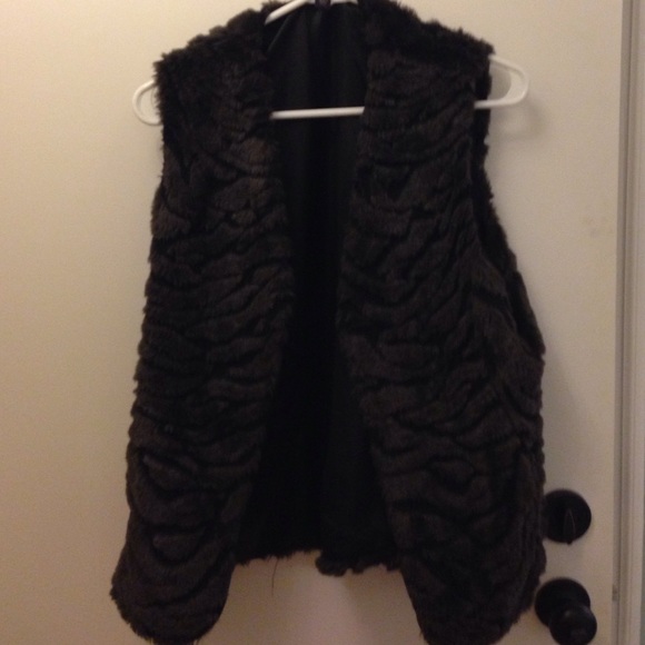 Faux fur vest
