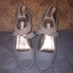 Rachel Roy Denim Heels Sz 8.5 *SALE!!*