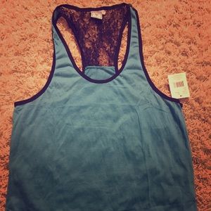 Ice Blue Razorback Tank Top
