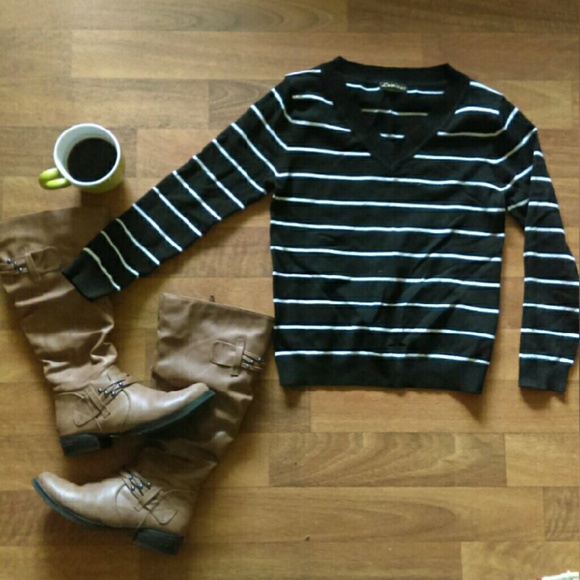Black and white sweater