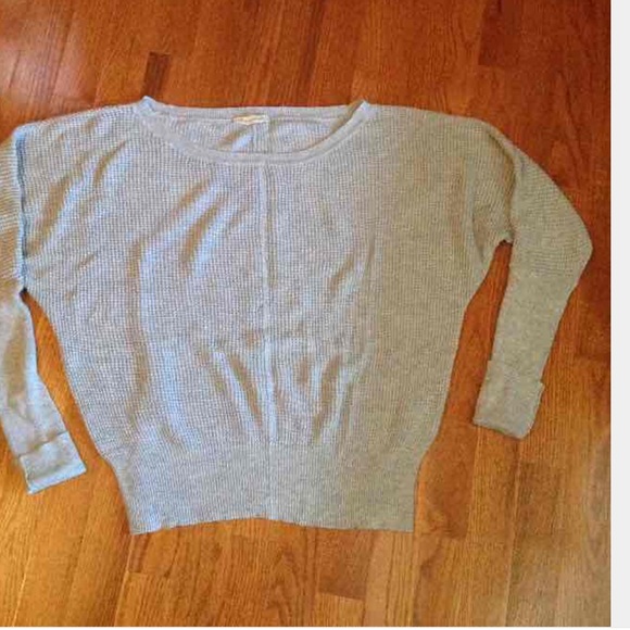 Dolman Sleeve Thermal Look Sweater