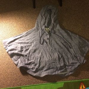 Gray poncho
