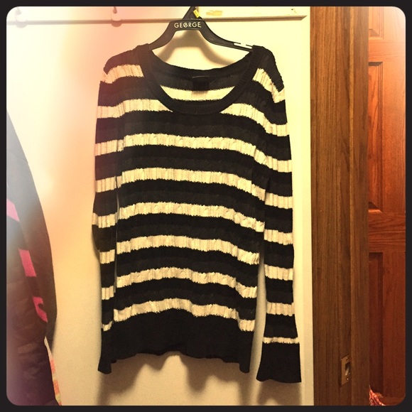 Striped Black and White Sweater