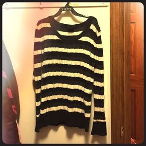 Striped Black and White Sweater