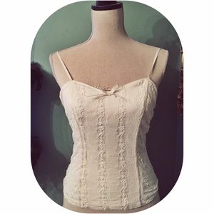 Vintage White corset top