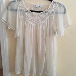 Forever 21 peasant top