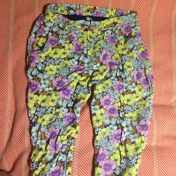 Floral anthropologist jog-style pants