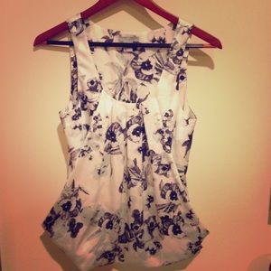 H&M // Floral Bubble Tank