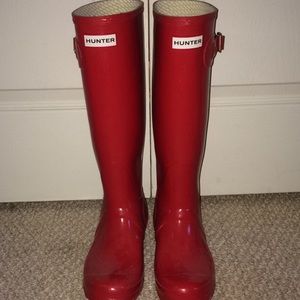 Red Hunter Rainboots