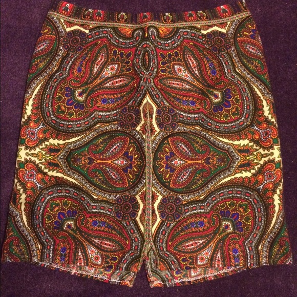 Vintage Paisley 70s Skirt