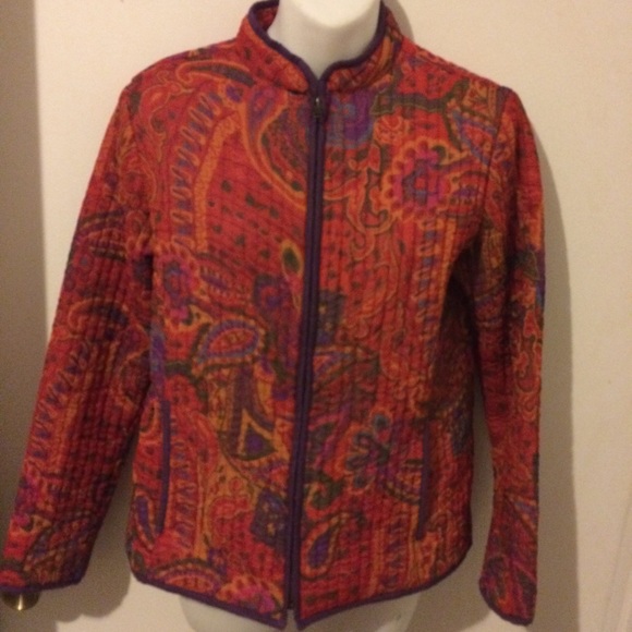 Beautiful Paisley quilted jacket Petite