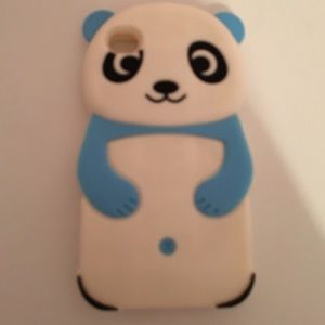 Blue and White panda iPhone 4/4s case