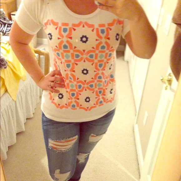 🚫 SOLD 🚫 J. Crew "quilt " pattern comfort t!