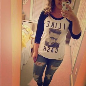 Baseball , Johnny Cash t-shirt