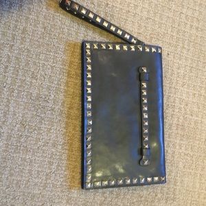 Rockstud clutch bag
