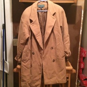 Long tan winter coat