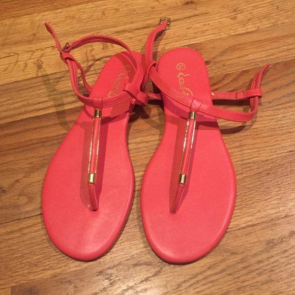 Pink flats