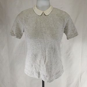 J. Crew Silk-Collar Tee