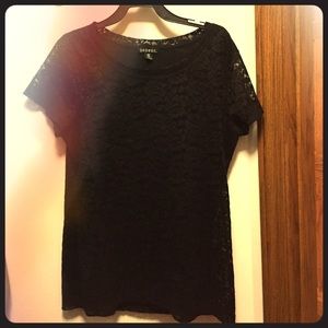 Black Lace T-Shirt
