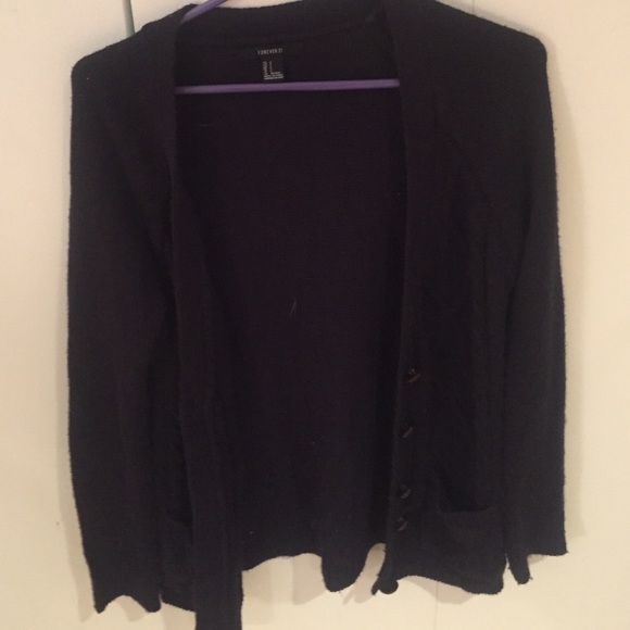 Navy cardigan