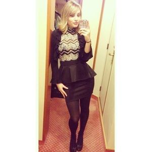 Black and Lace Windsor Dress!